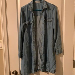 Denim shirt/short dress